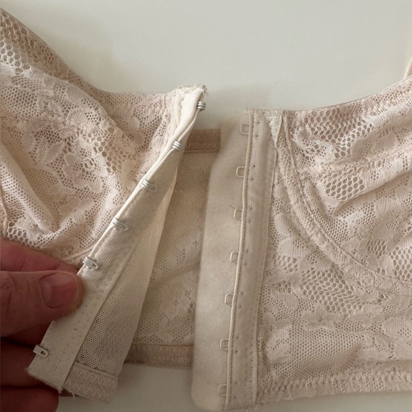 NWT Intimately Free People Lace Underwire Corset Front Hook Bustier bra large - Picture 6 of 12
